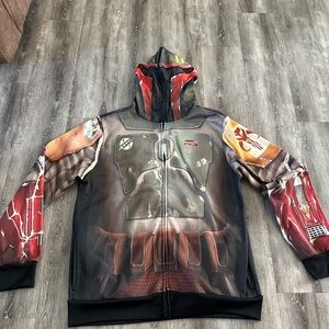 Star Wars Multicolor Boba Fett Zipper Hoodie XL